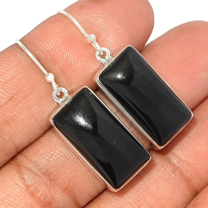 1.5" Black Onyx Earrings - BOXE1261