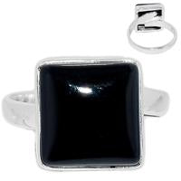 Adjustable - Black Onyx Ring - BOXR1664