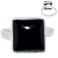 Adjustable - Black Onyx Ring - BOXR1683
