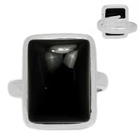 Adjustable - Black Onyx Ring-BOXR1750