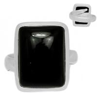 Adjustable - Black Onyx Ring-BOXR1752