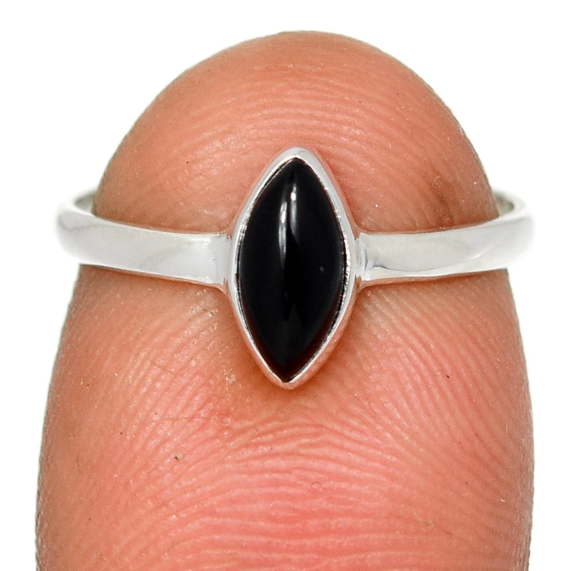 Small Plain - Black Onyx Ring - BOXR2526