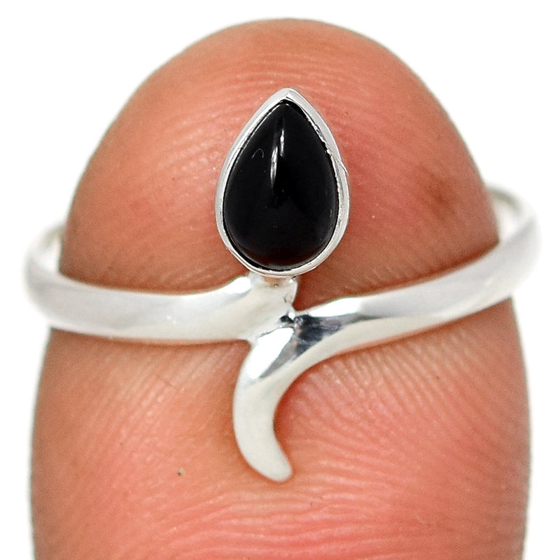 Small Plain - Black Onyx Ring - BOXR2527