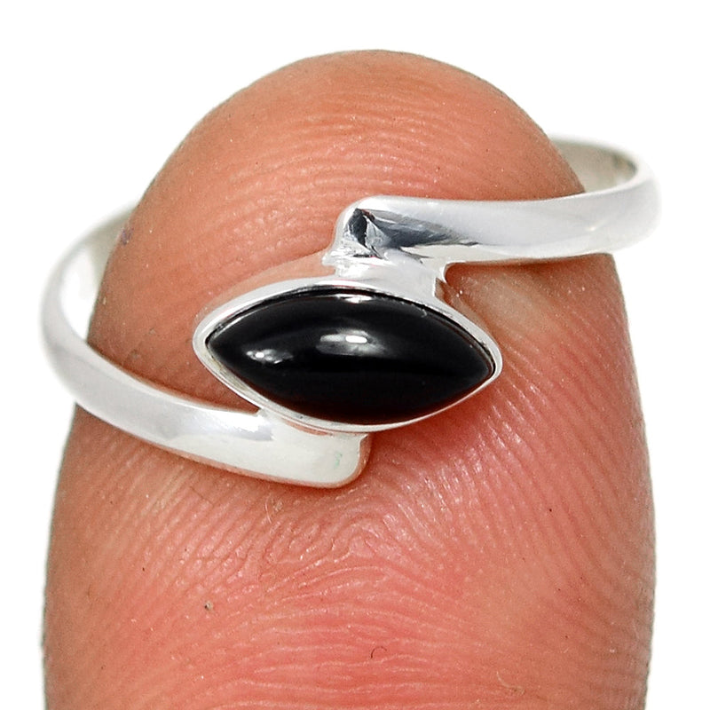 Small Plain - Black Onyx Ring - BOXR2528