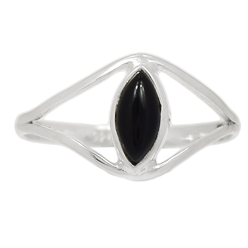 Small Plain - Black Onyx Ring - BOXR2559