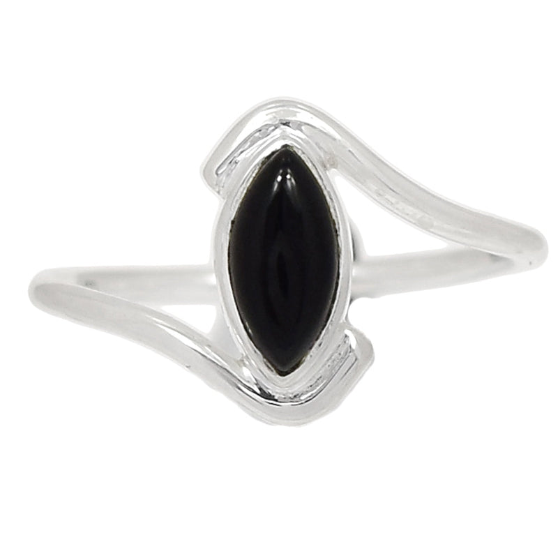 Small Plain - Black Onyx Ring - BOXR2582