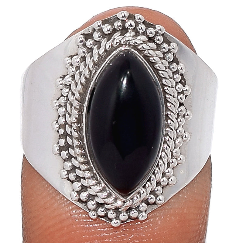 Fine Filigree - Black Onyx Ring - BOXR2687