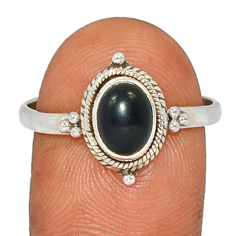 Small Filigree - Black Onyx Ring - BOXR3004