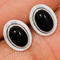 Black Onyx Studs-BOXS410