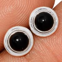 Black Onyx Studs-BOXS431