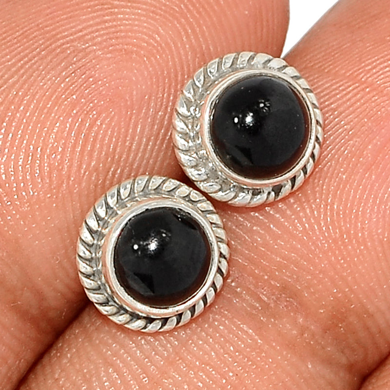 Small Filigree - Black Onyx Studs - BOXS732