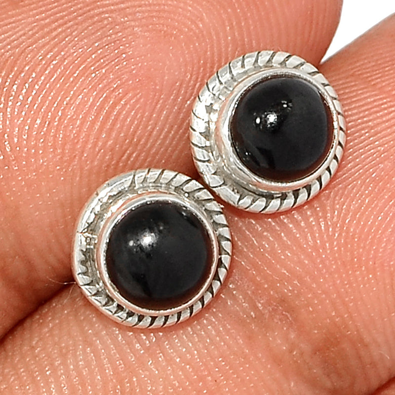 Small Filigree - Black Onyx Studs - BOXS735