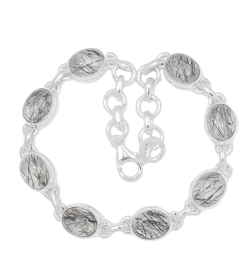 8.3" Black Rutilated Quartz Bracelets - BRCB146