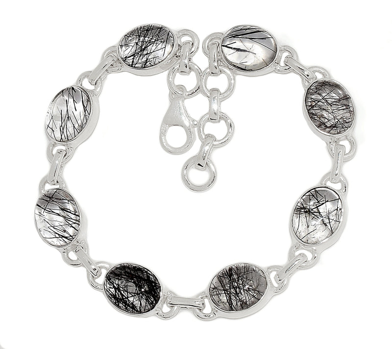 8.1" Black Rutilated Quartz Bracelets - BRCB152