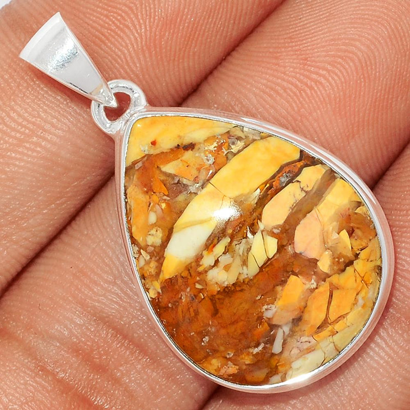 1.5" Brecciated Mookaite Pendants - BRMP862