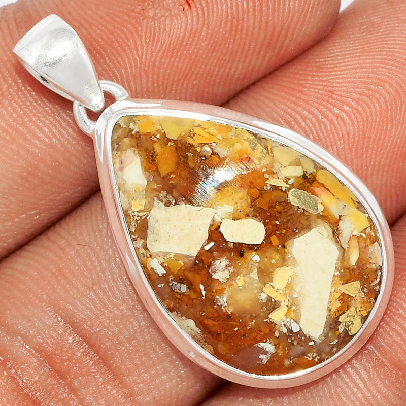 1.5" Brecciated Mookaite Pendants - BRMP884