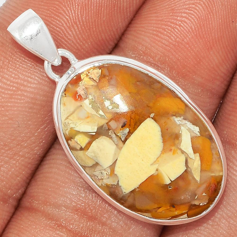 1.5" Brecciated Mookaite Pendants - BRMP924