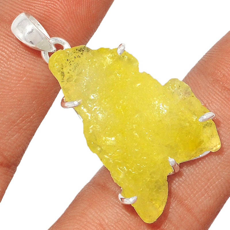 1.6" Claw - Brucite Rough Pendants - BRRP167