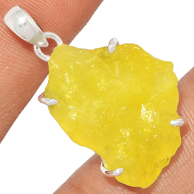 1.5" Claw - Brucite Rough Pendants - BRRP169