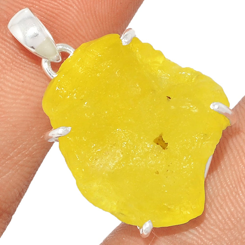 1.3" Claw - Brucite Rough Pendants - BRRP171