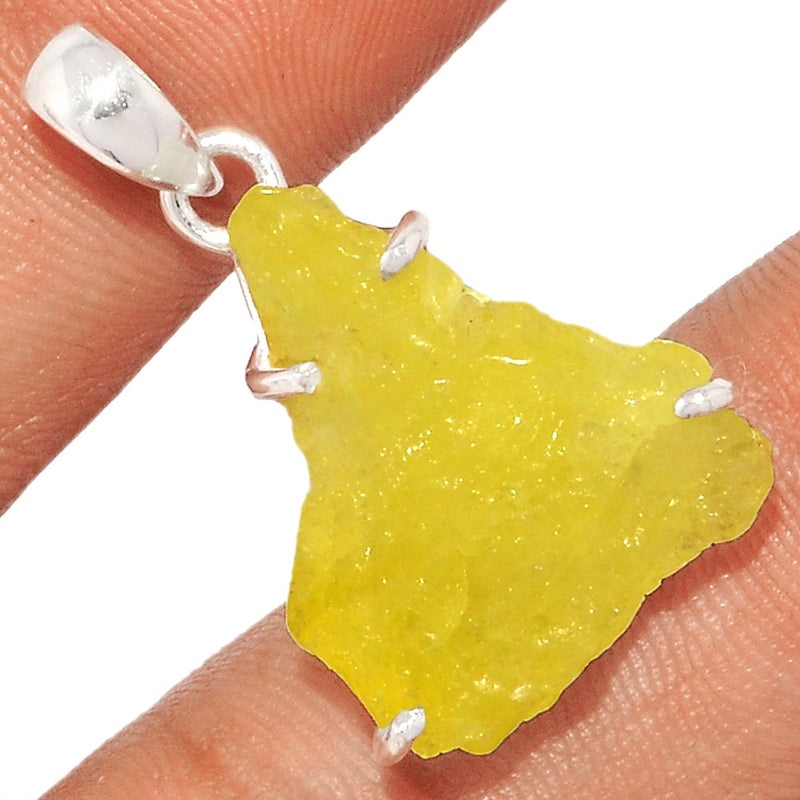 1.2" Claw - Brucite Rough Pendants - BRRP186