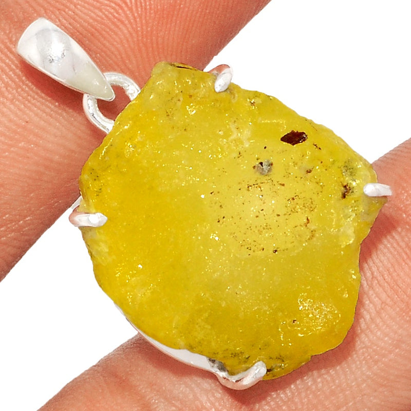 1.3" Claw - Brucite Rough Pendants - BRRP189