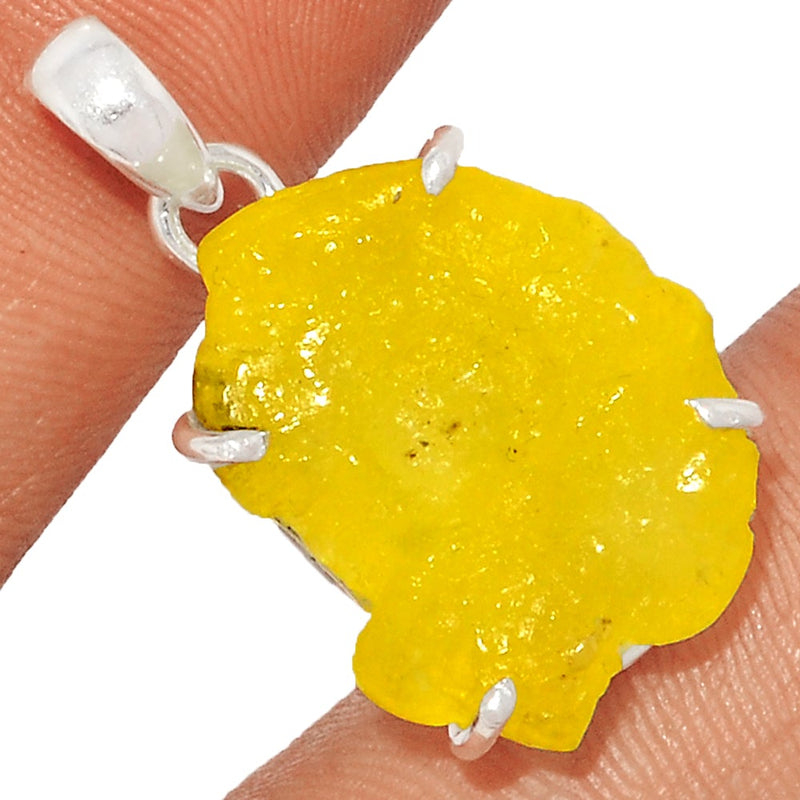 1.2" Claw - Brucite Rough Pendants - BRRP191