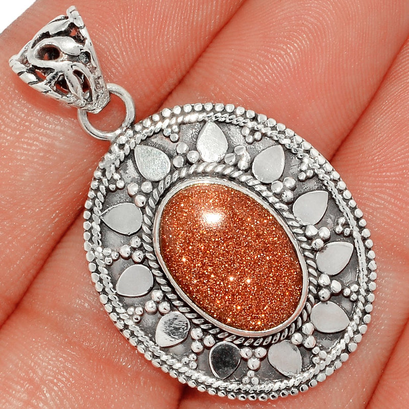 1.7" Fine Filigree - Brown Sun Star Pendants - BRSP497