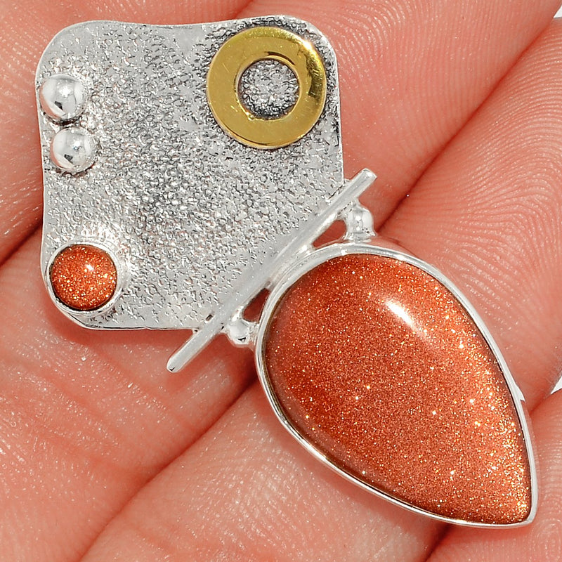 1.7" Brown Sun Star Pendants - BRSP502