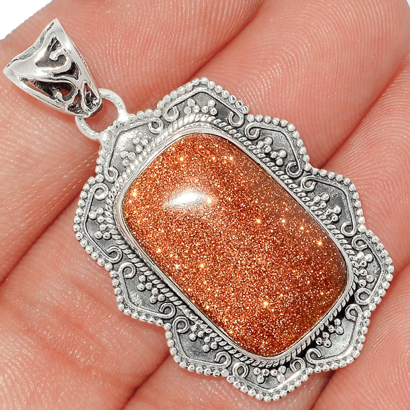 1.7" Fine Filigree - Brown Sun Star Pendants - BRSP530