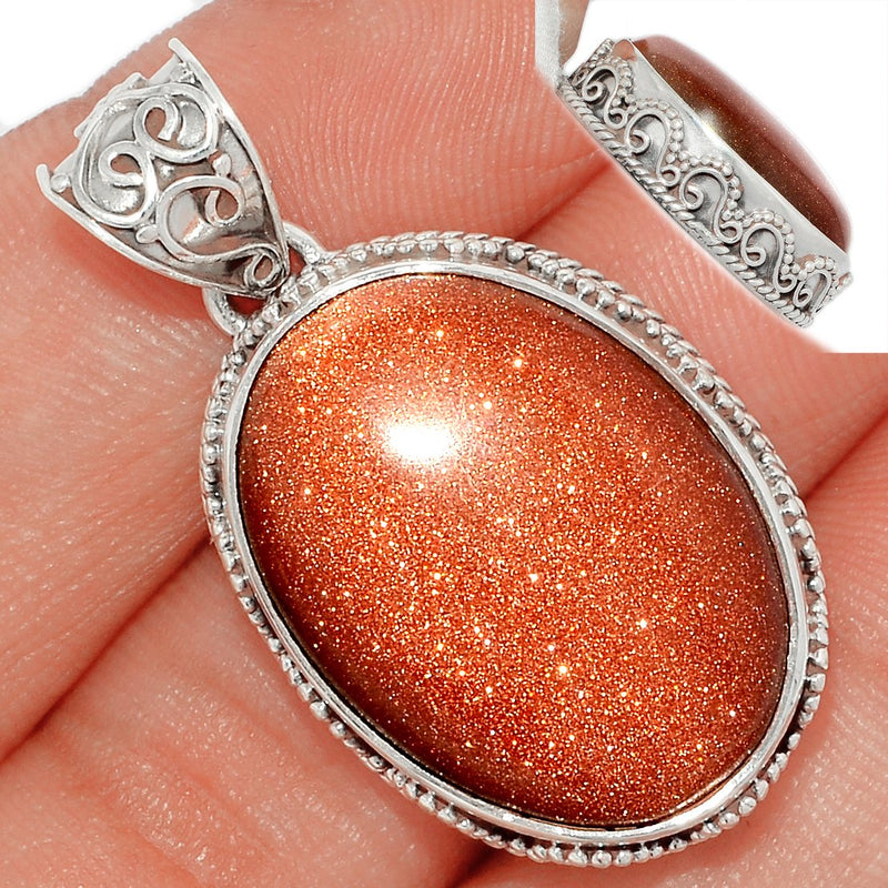 1.5" Fine Filigree - Brown Sun Star Pendants - BRSP537