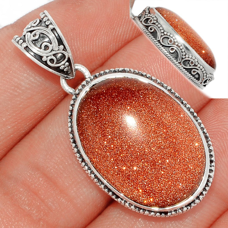 1.6" Fine Filigree - Brown Sun Star Pendants - BRSP538