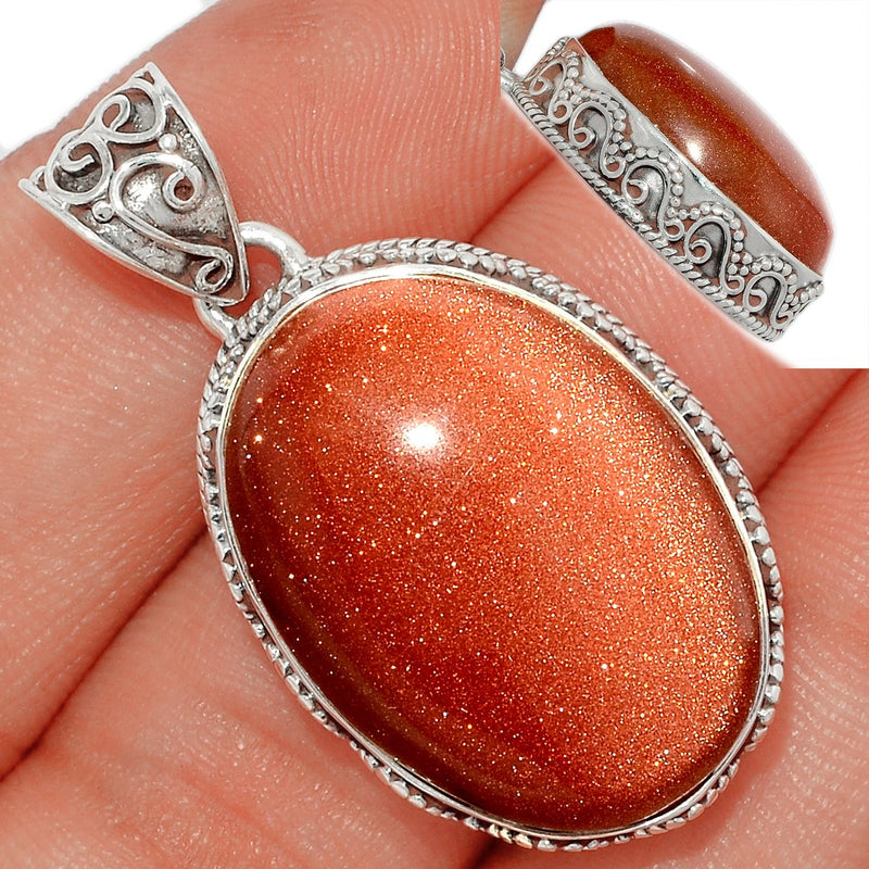 1.5" Fine Filigree - Brown Sun Star Pendants - BRSP539