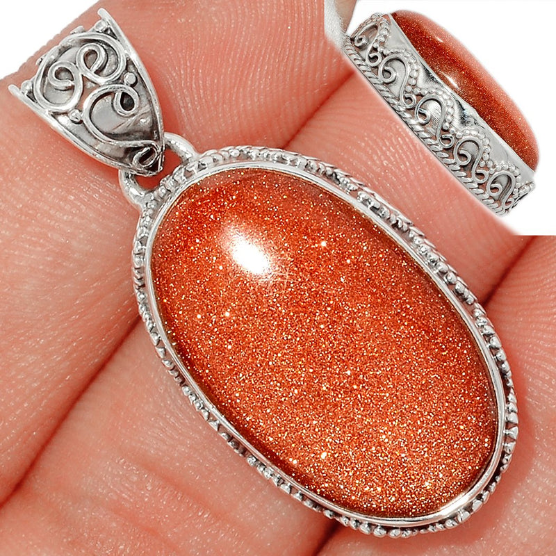 1.5" Fine Filigree - Brown Sun Star Pendants - BRSP542