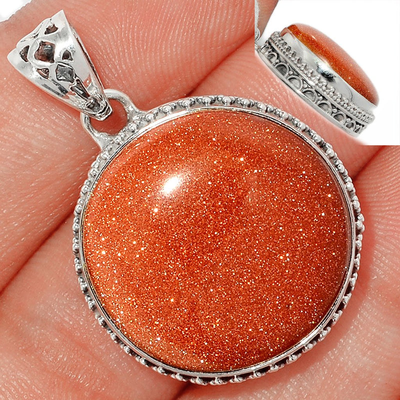 1.3" Fine Filigree - Brown Sun Star Pendants - BRSP543