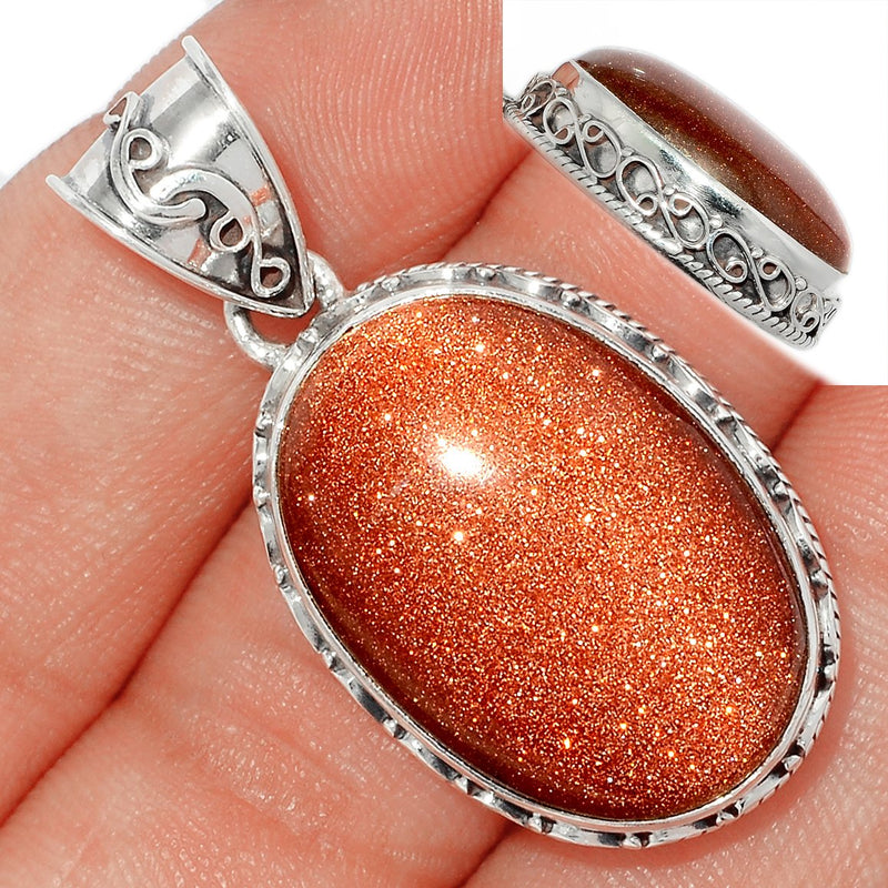 1.6" Fine Filigree - Brown Sun Star Pendants - BRSP545