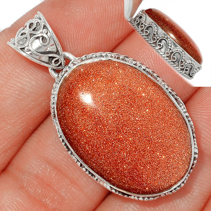 1.5" Fine Filigree - Brown Sun Star Pendants - BRSP547