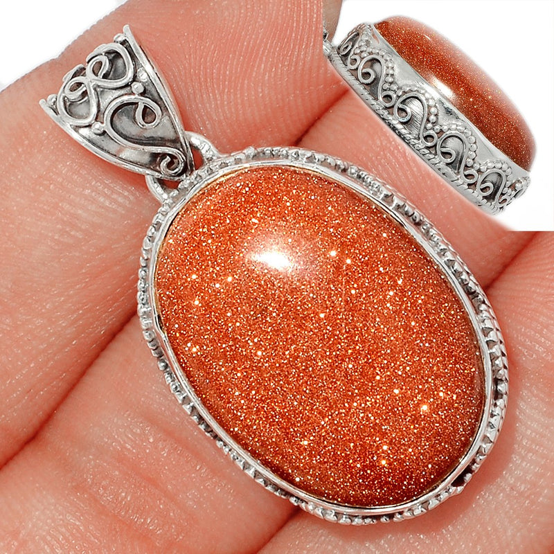 1.5" Fine Filigree - Brown Sun Star Pendants - BRSP548