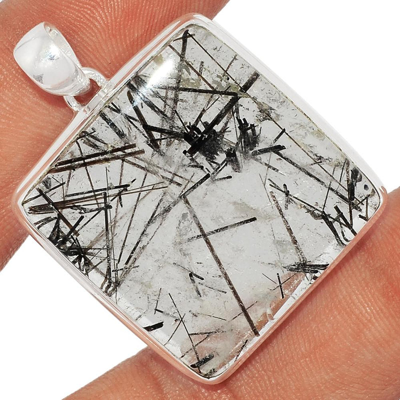 1.6" Black Rutilated Quartz Pendants - BRUP1849