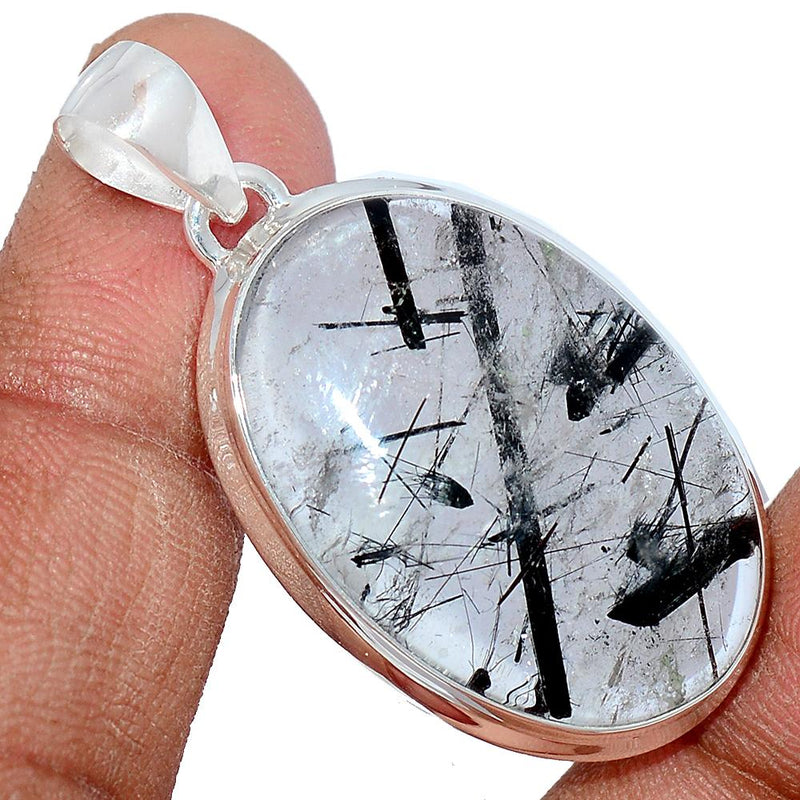 1.6" Black Rutilated Quartz Pendants - BRUP1868