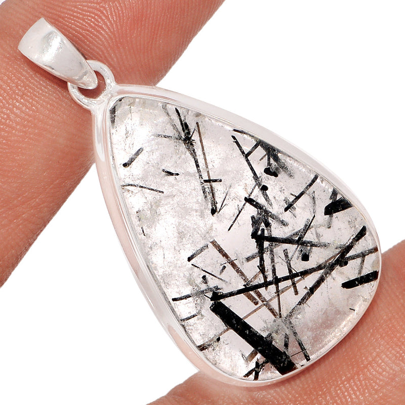 1.8" Black Rutilated Quartz Pendants - BRUP1940