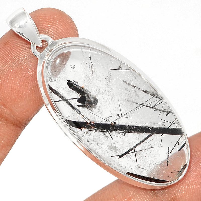 2.1" Black Rutilated Quartz Pendants - BRUP2131