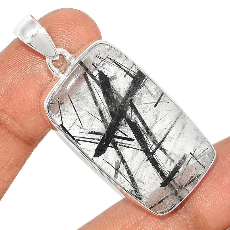 1.8" Black Rutilated Quartz Pendants - BRUP2132