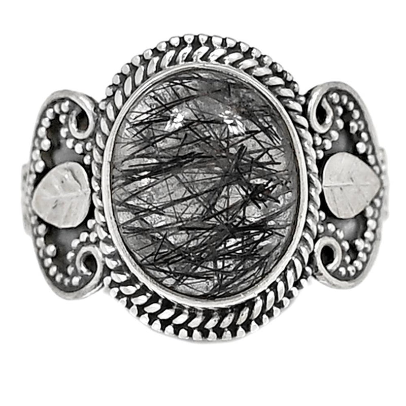 Fine Filigree - Black Rutile Ring - BRUR2106