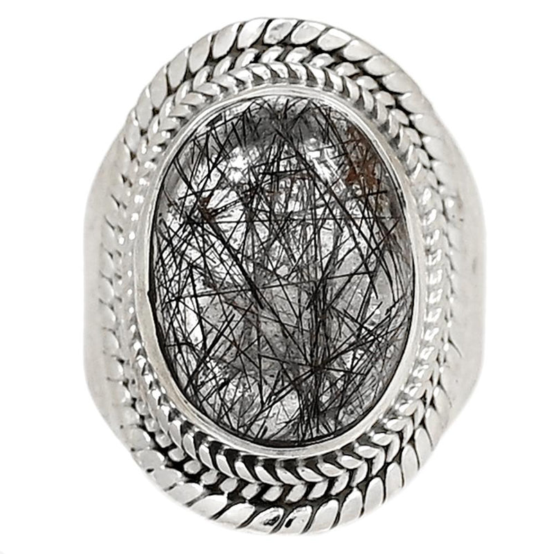 Fine Filigree - Black Rutile Ring - BRUR2153