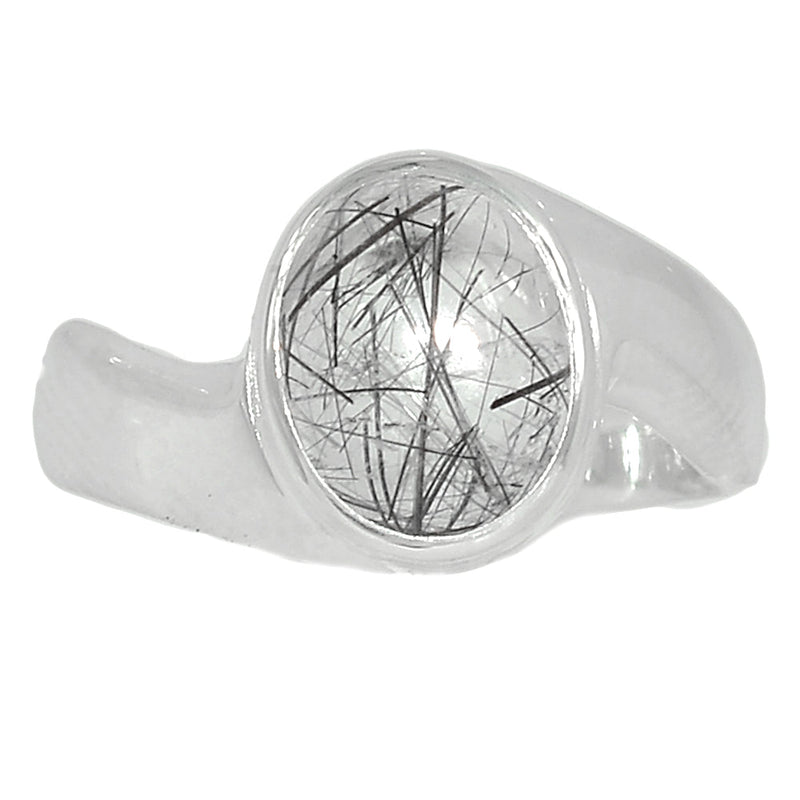 Solid - Black Rutilated Quartz Ring - BRUR2483