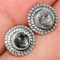 Black Rutile Studs-BRUS118