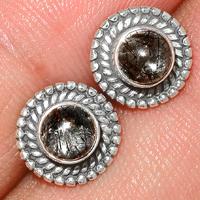 Black Rutile Studs-BRUS136