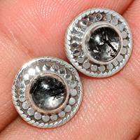 Black Rutile Studs-BRUS242