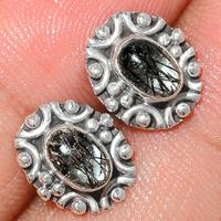 Black Rutile Studs-BRUS67